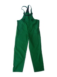 Montérkové kalhoty s laclem - zelené