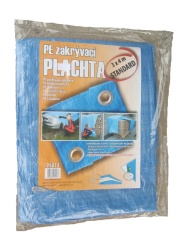 Krycí PE plachta s oky 4x5m